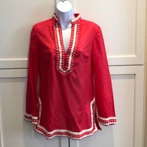 Tory Burch Coral Tunic Size 2